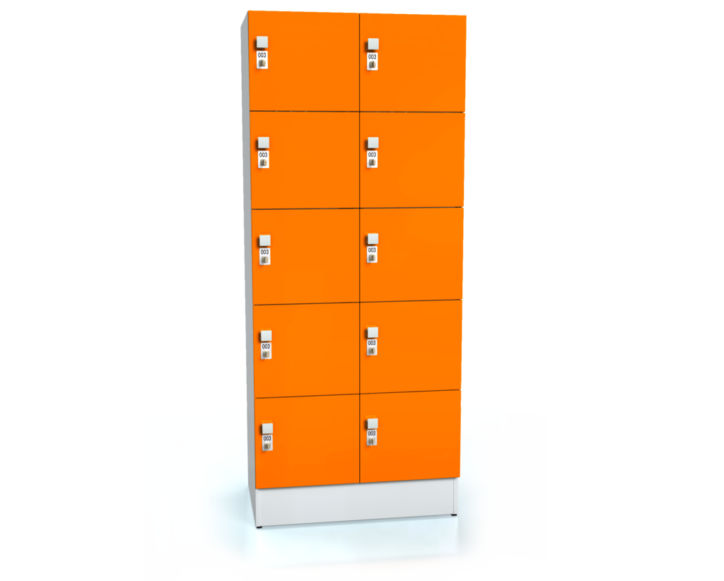 Premium lockers with ten lockable boxes ALFORT AD 1920 x 800 x 520